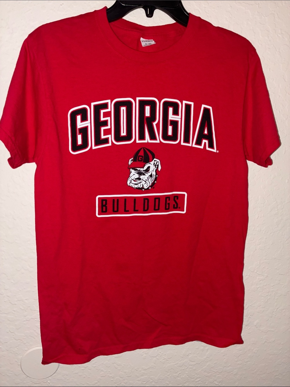 Hanes Red Georgia Bulldogs Graphic Tee